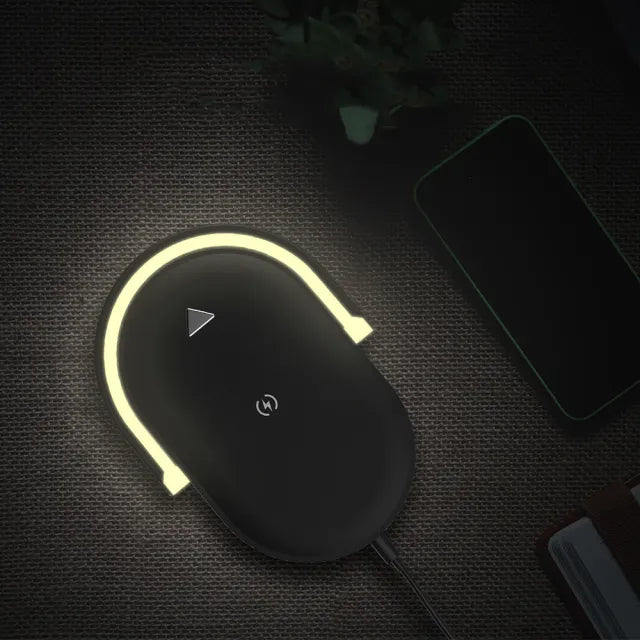 3-in-1 Wireless Charging Lamp & Phone Stand | Trendora Hub World
